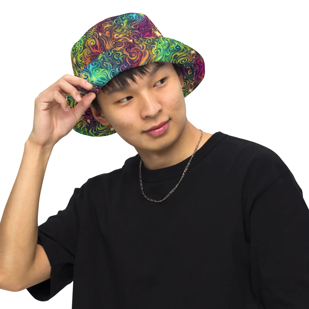 Ember And Tide on Reversible Bucket Hat — Front Inside
