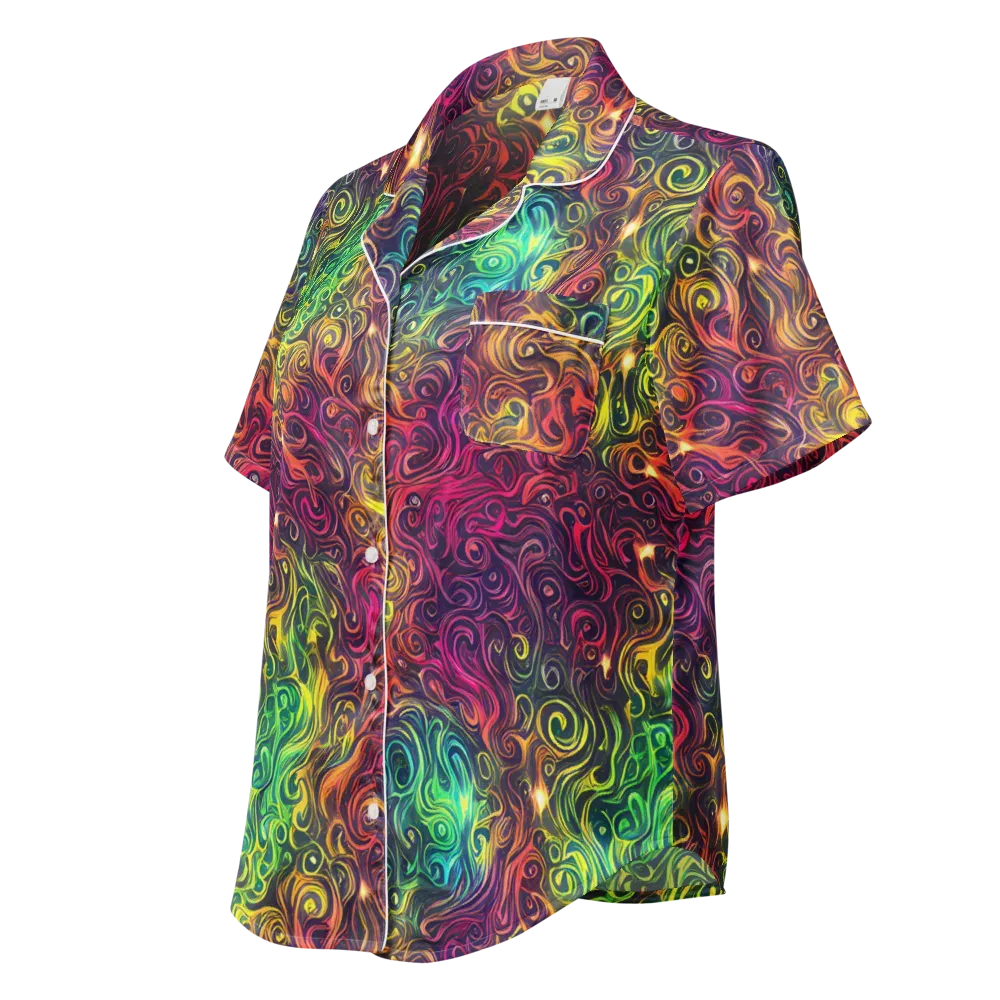 Ember And Tide on Women's Short Sleeve Pajama Top — Left Front