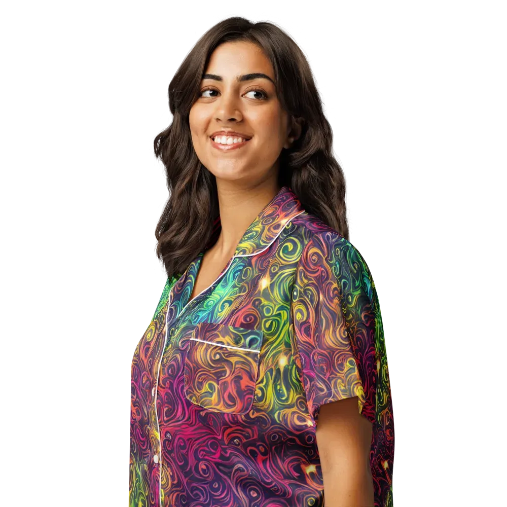 Ember And Tide on Women's Short Sleeve Pajama Top — Left Front