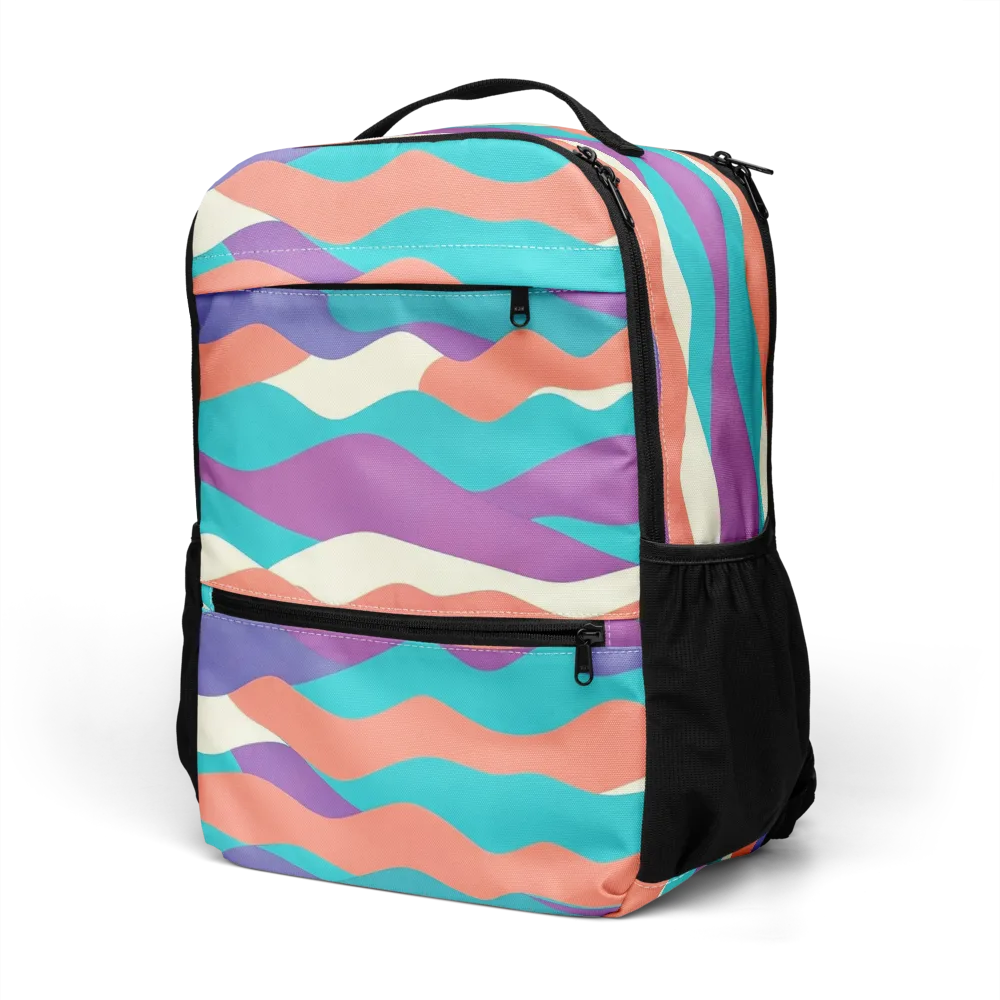 Waveform Sunset on Utility Backpack — Left Front