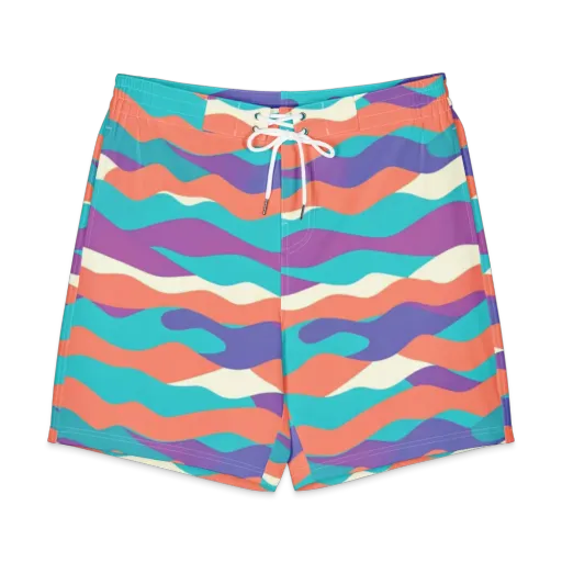 Waveform Sunset on a Men's Board Shorts