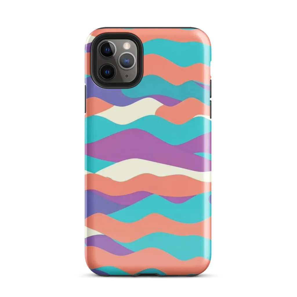 Waveform Sunset on Tough Case for iPhone® — Front