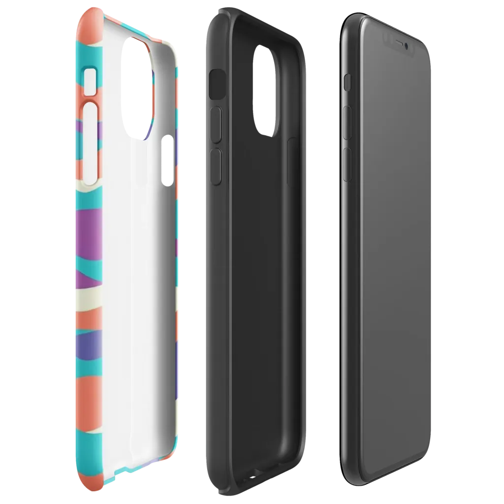 Waveform Sunset on Tough Case for iPhone® — Right