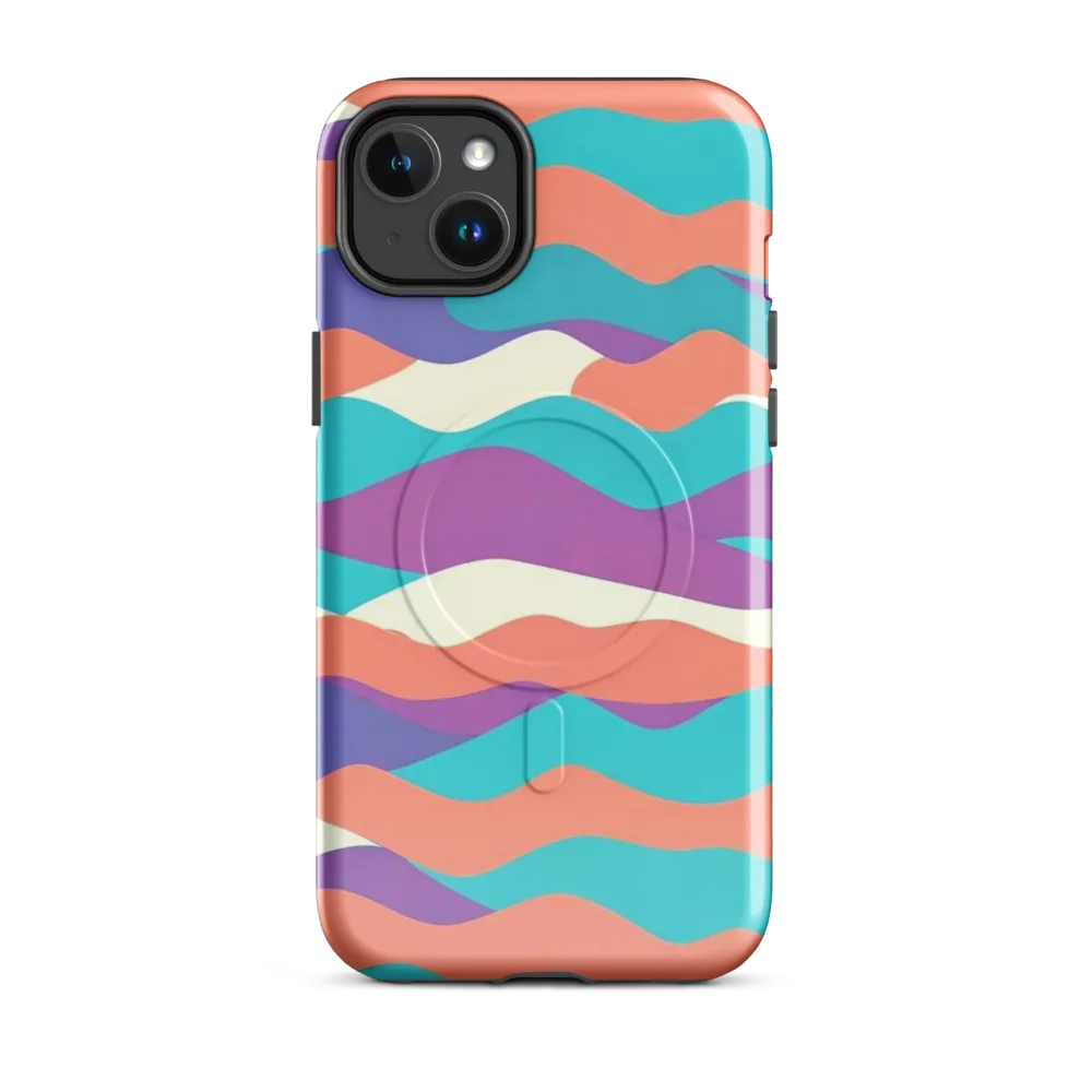 Waveform Sunset on MagSafe Tough Case for iPhone® — Front
