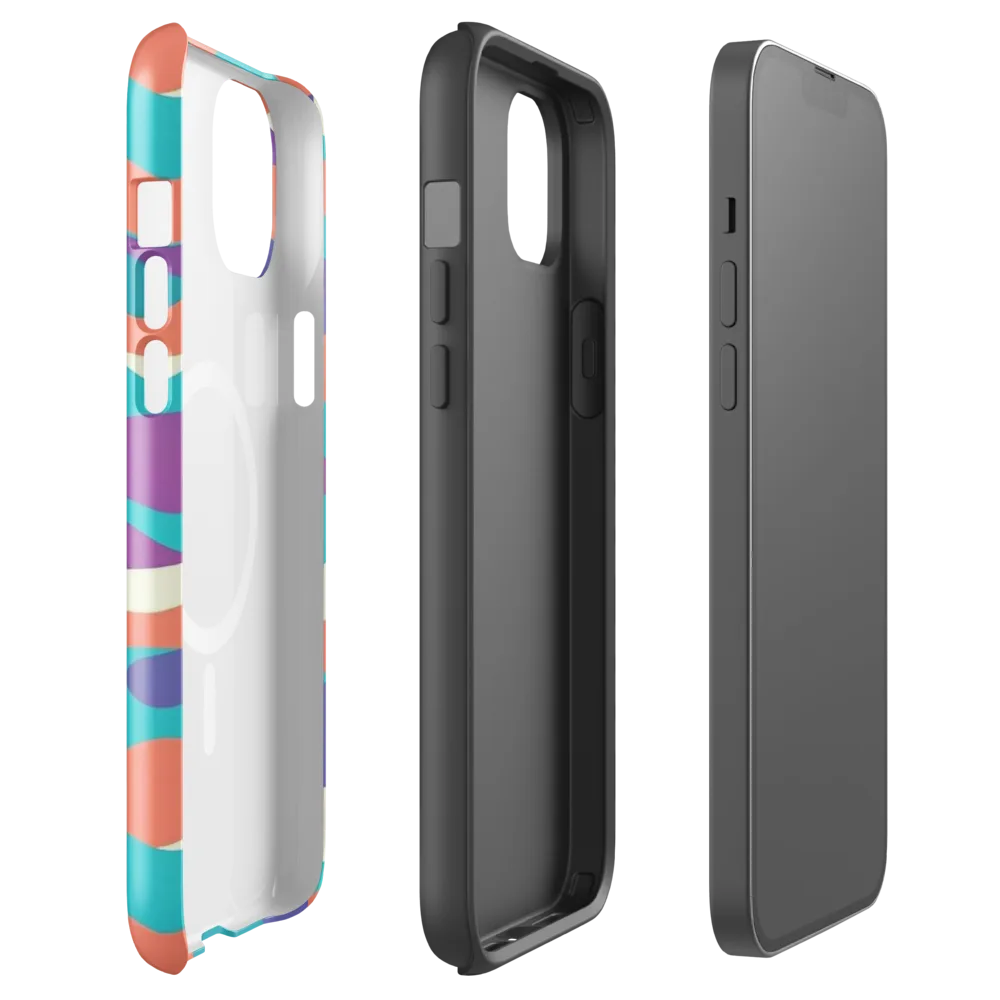 Waveform Sunset on MagSafe Tough Case for iPhone® — Front