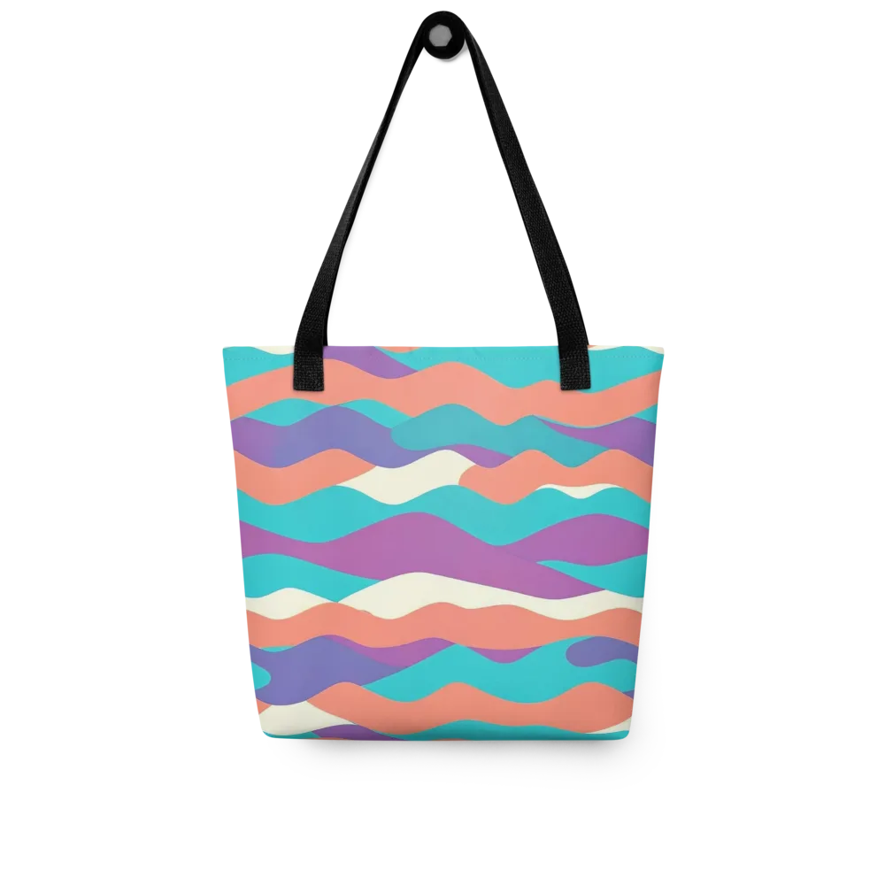Waveform Sunset on Tote Bag — Front