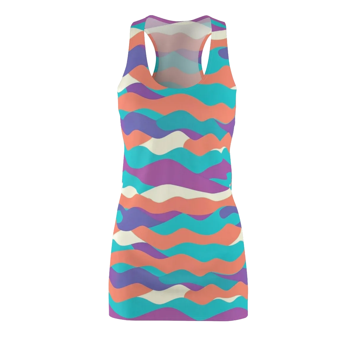 Waveform Sunset on Racerback Dress — Front