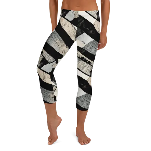 Blackwood Mosaic on a Capri Leggings