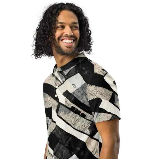 Blackwood Mosaic on a Men's Slim Fit Polo Shirt