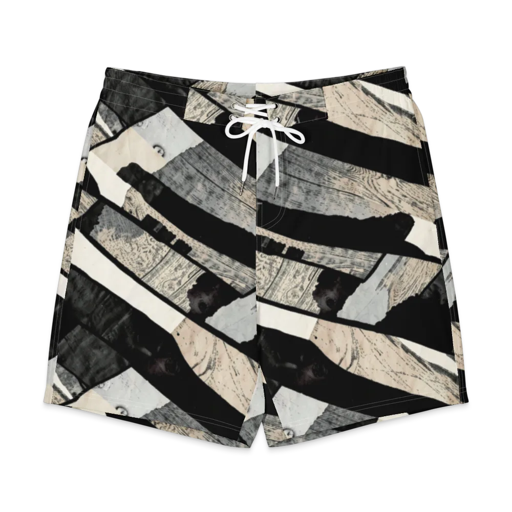 Blackwood Mosaic on Men's Board Shorts — Front