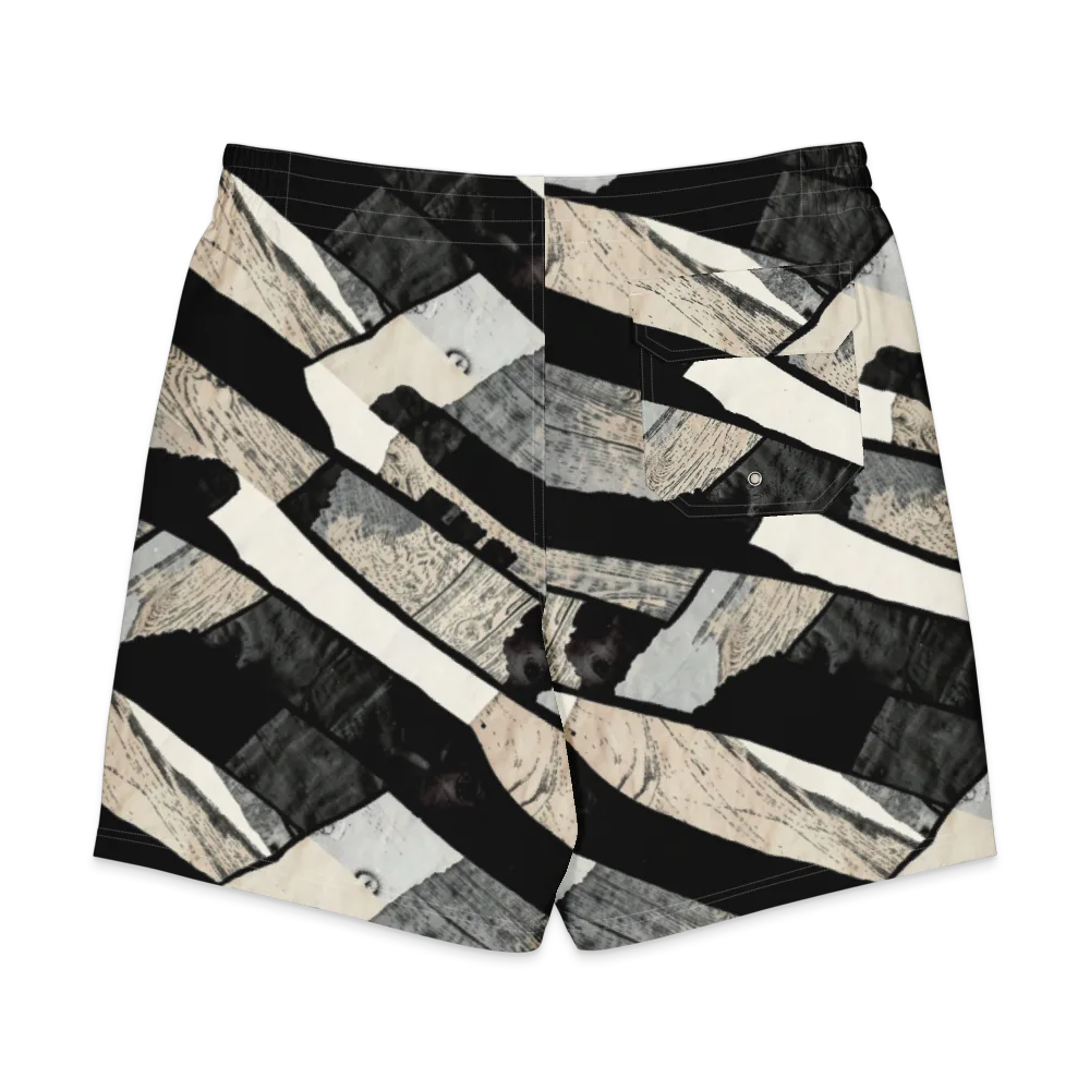 Blackwood Mosaic on Men's Board Shorts — Back