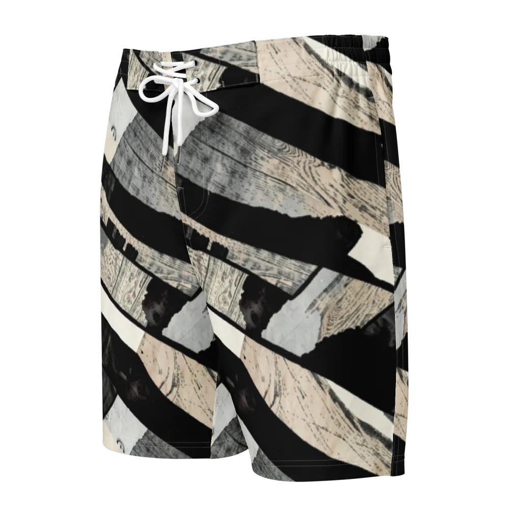Blackwood Mosaic on Men's Board Shorts — Front