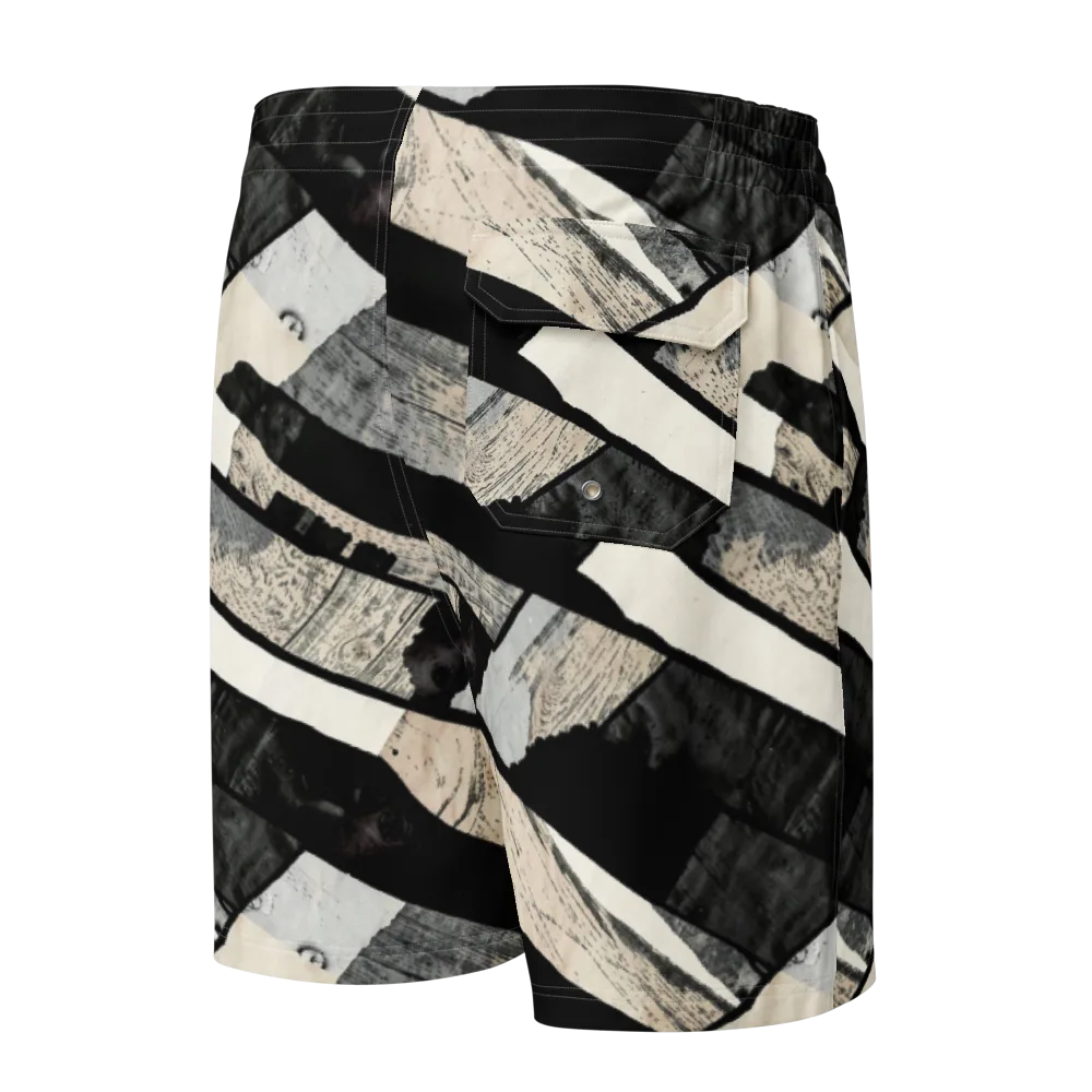 Blackwood Mosaic on Men's Board Shorts — Back