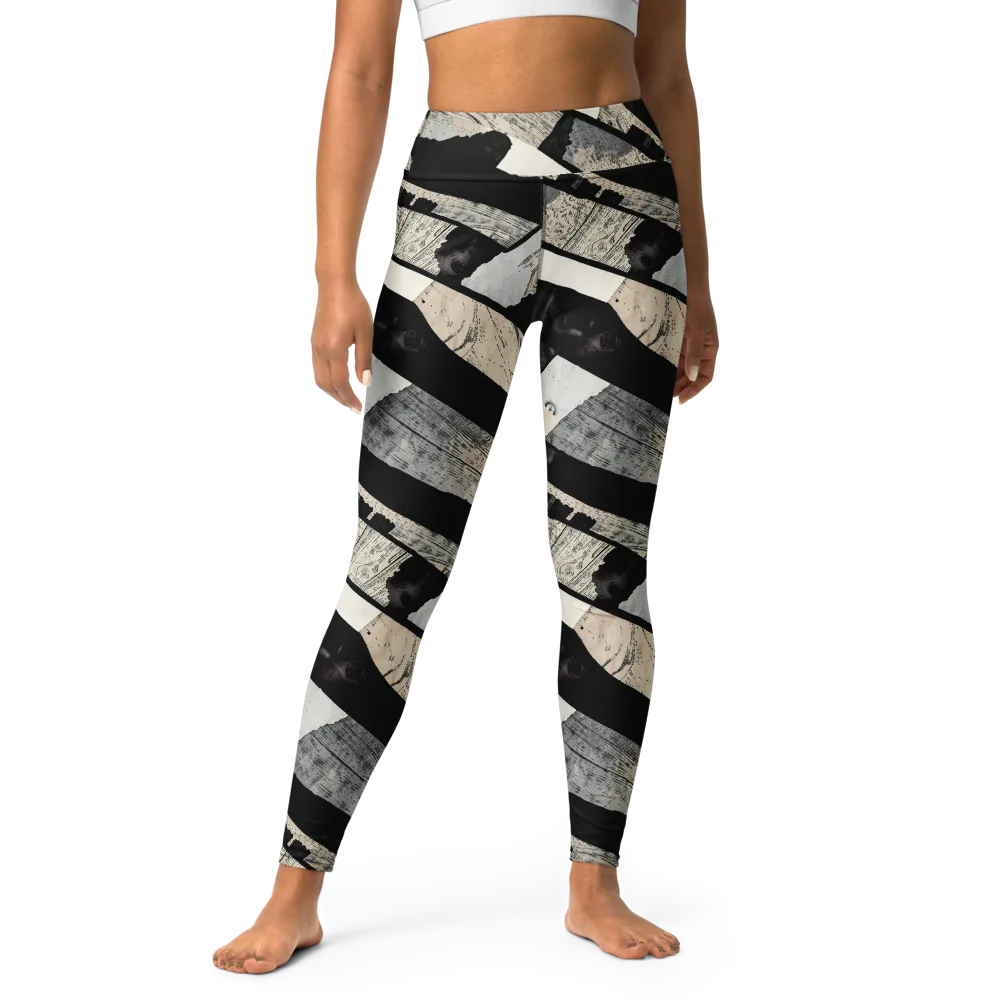 Blackwood Mosaic on Yoga Leggings — Front