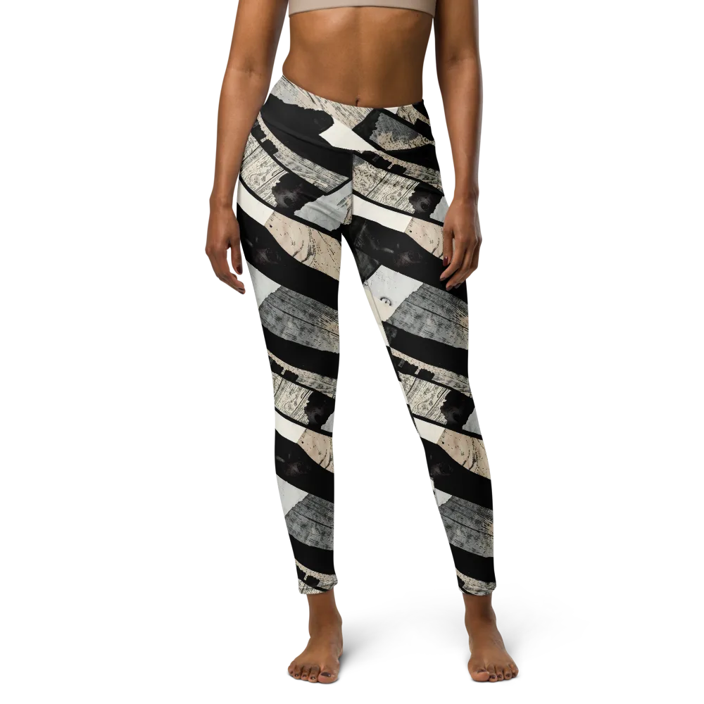 Blackwood Mosaic on Yoga Leggings — Front