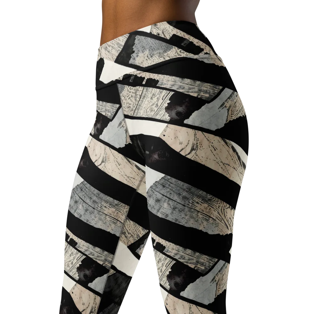 Blackwood Mosaic on Yoga Leggings — Left Front