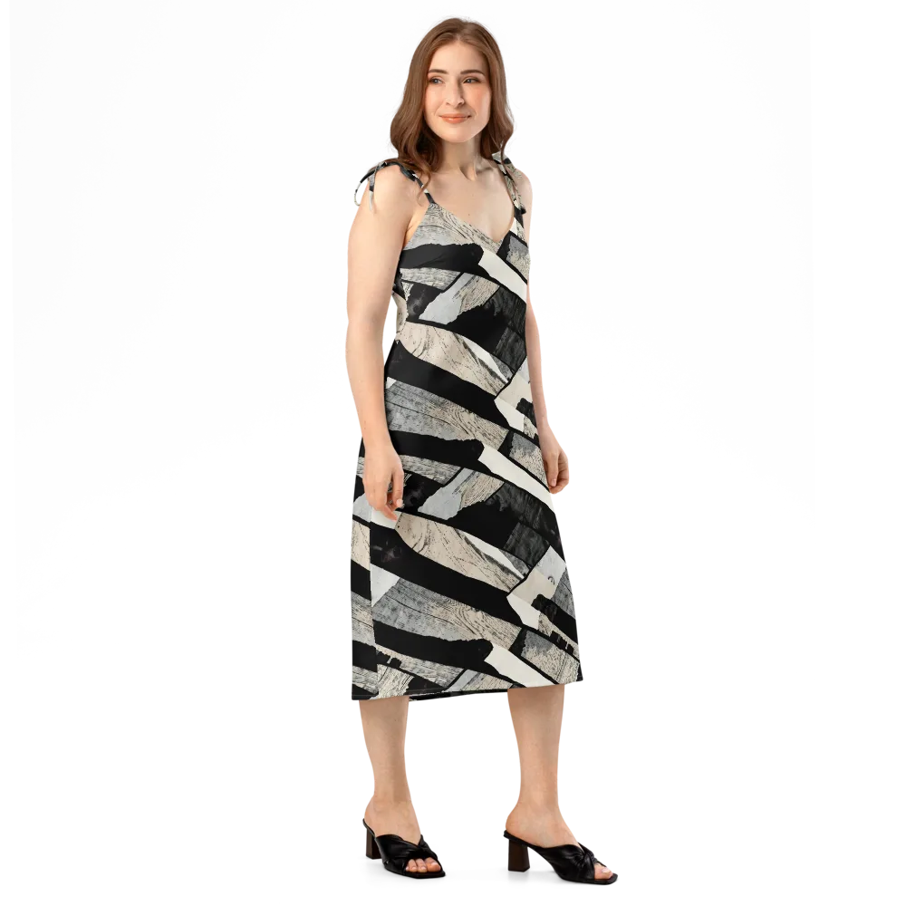 Blackwood Mosaic on Slip Dress — Right Front