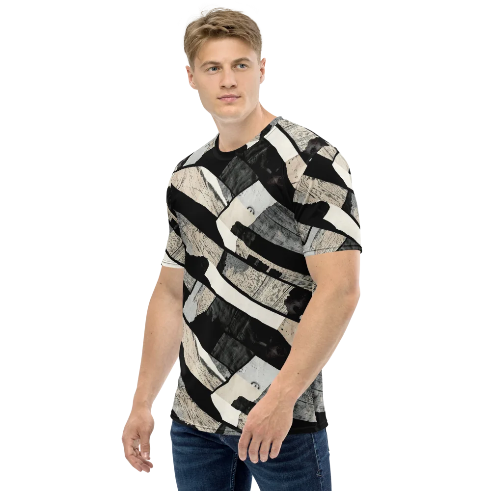 Blackwood Mosaic on Men's Crew Neck T-Shirt — Left
