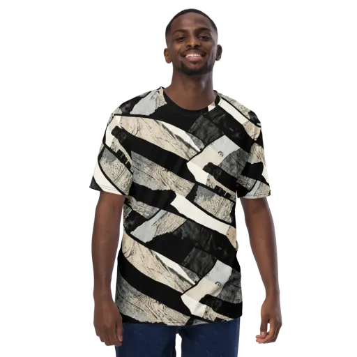 Blackwood Mosaic on a Men's Crew Neck T-Shirt