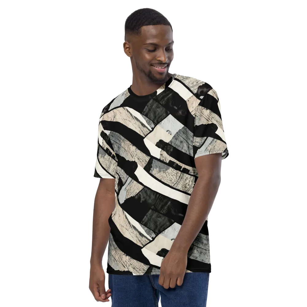Blackwood Mosaic on Men's Crew Neck T-Shirt — Left