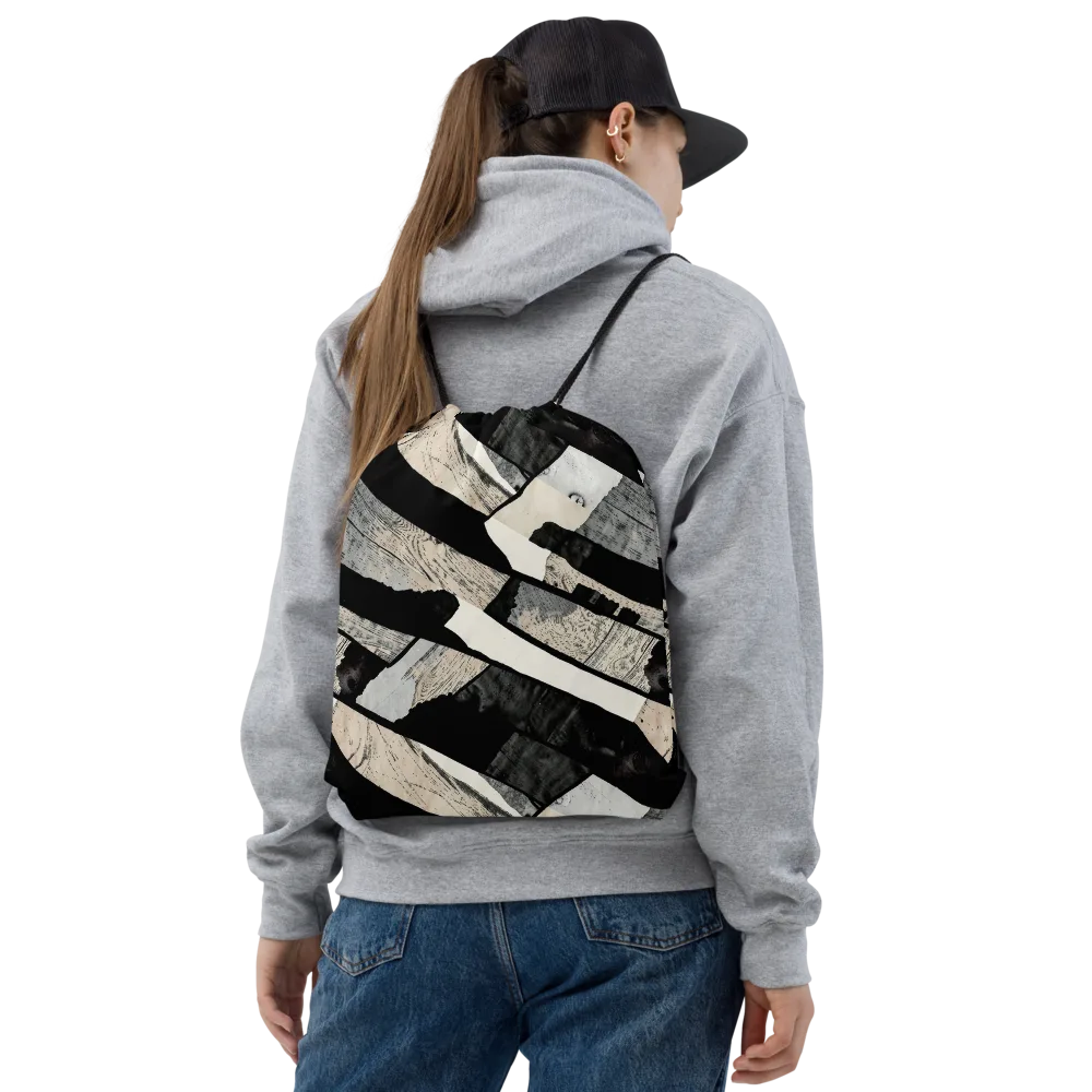 Blackwood Mosaic on Drawstring Bag — Front