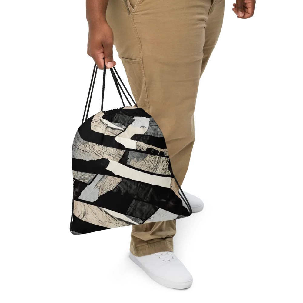 Blackwood Mosaic on Drawstring Bag — Front