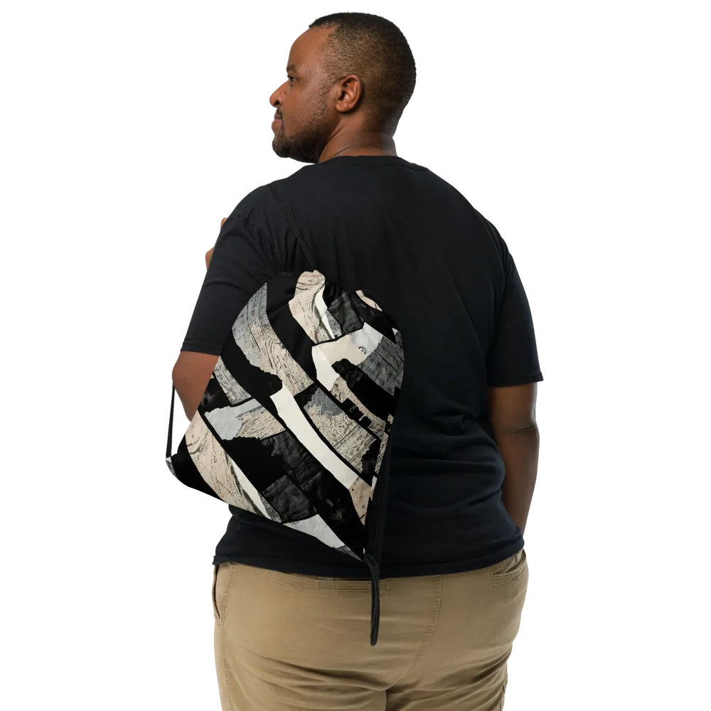 Blackwood Mosaic on Drawstring Bag — Front