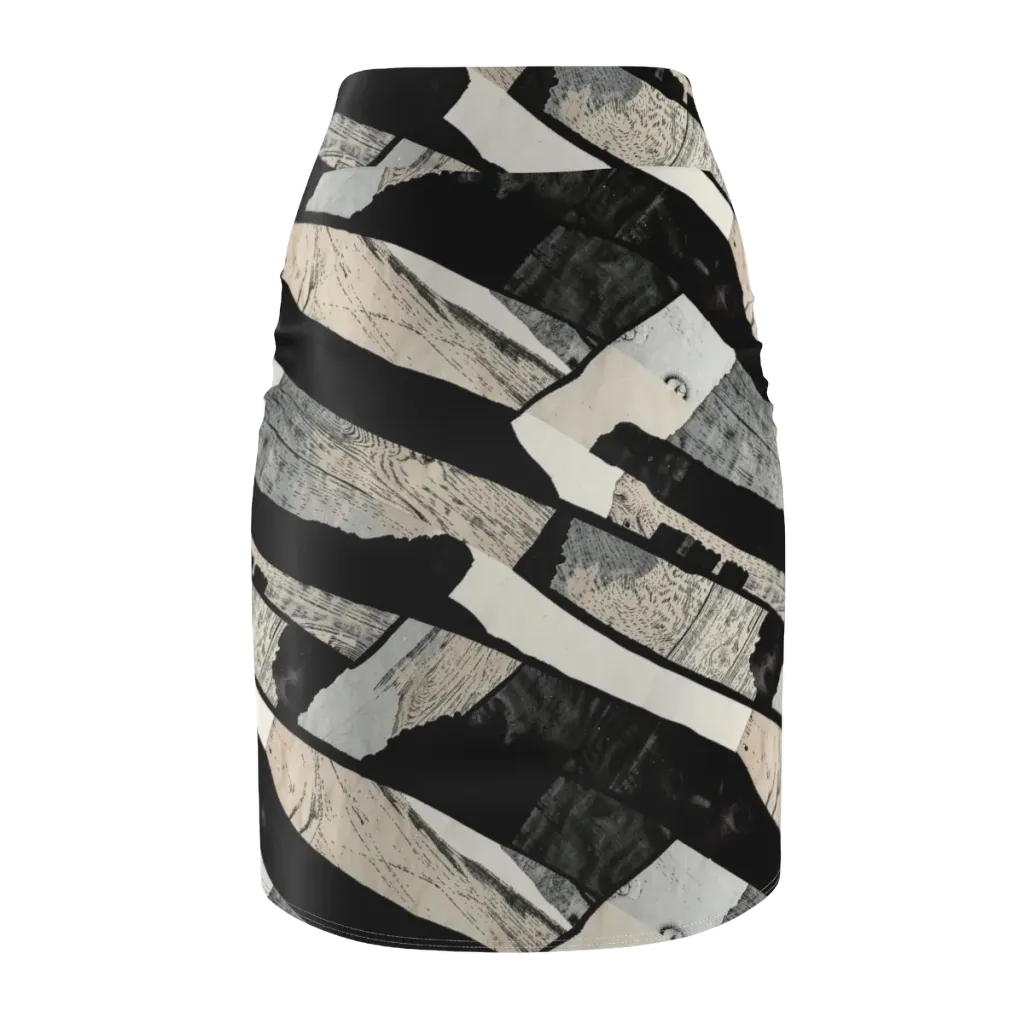 Blackwood Mosaic on Pencil Skirt — Back