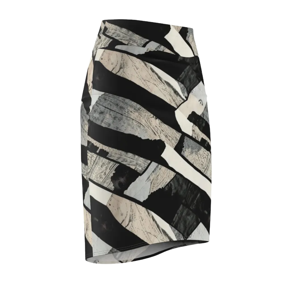Blackwood Mosaic on Pencil Skirt — Front Side