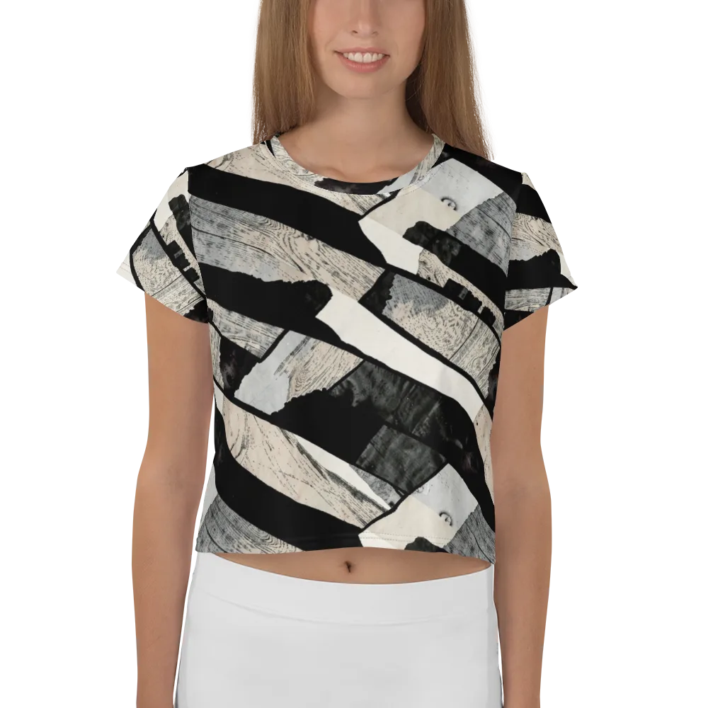 Blackwood Mosaic on Crop Tee — Front
