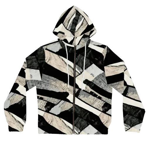 Blackwood Mosaic on a Women's Full-Zip Hoodie