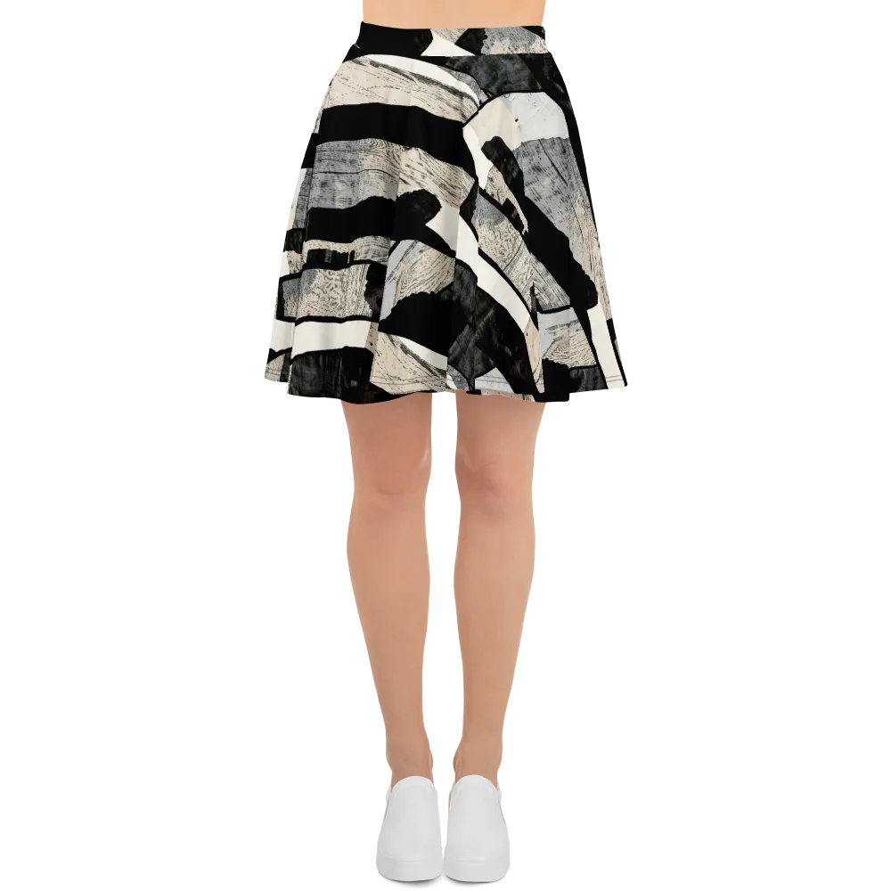 Blackwood Mosaic on Skater Skirt — Front