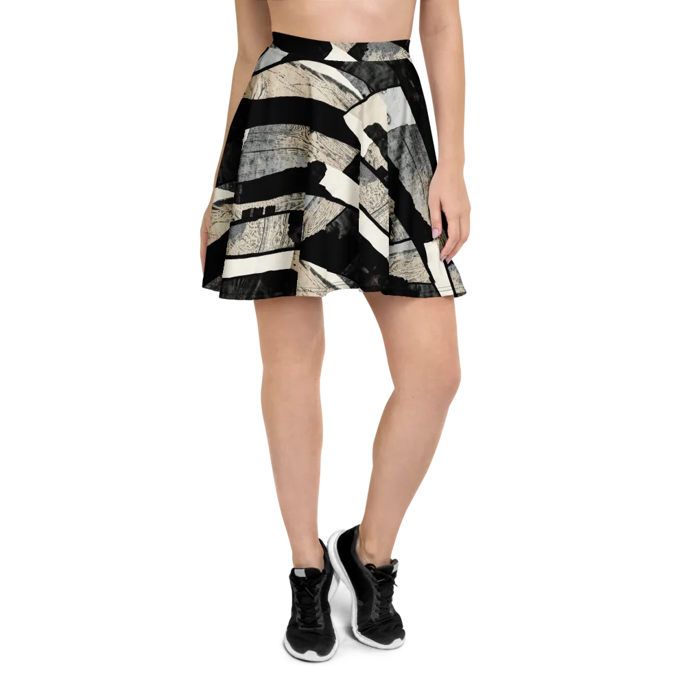 Blackwood Mosaic on Skater Skirt — Front