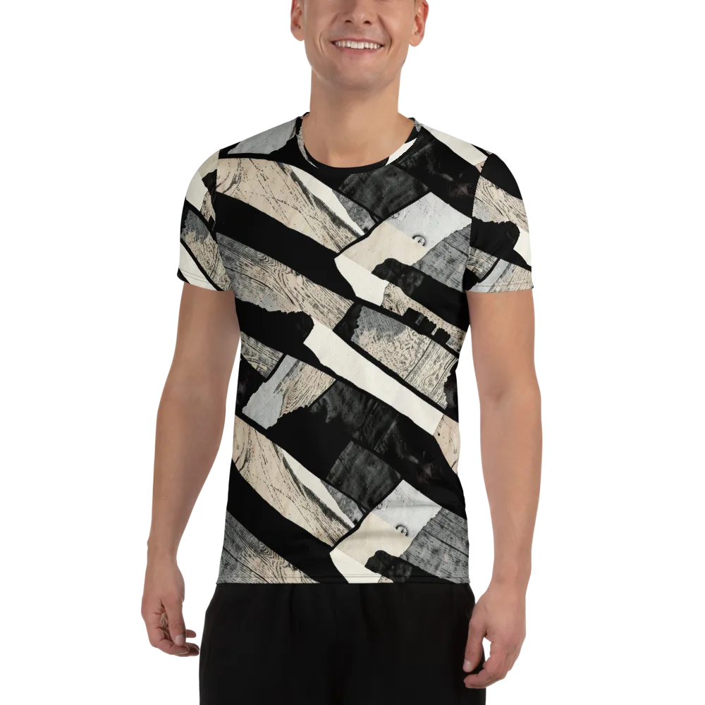Blackwood Mosaic on Men's Athletic T-Shirt — Front