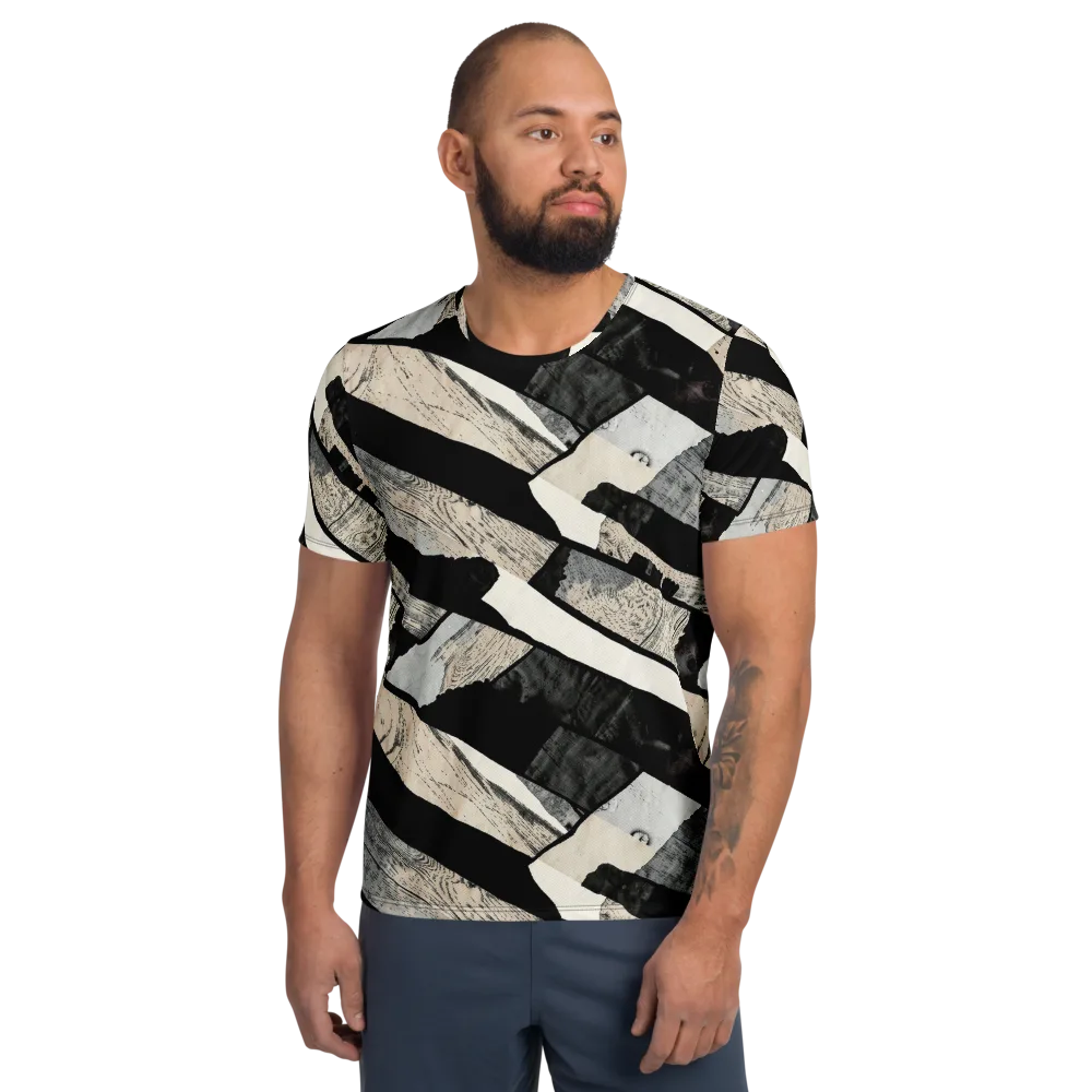 Blackwood Mosaic on Men's Athletic T-Shirt — Front