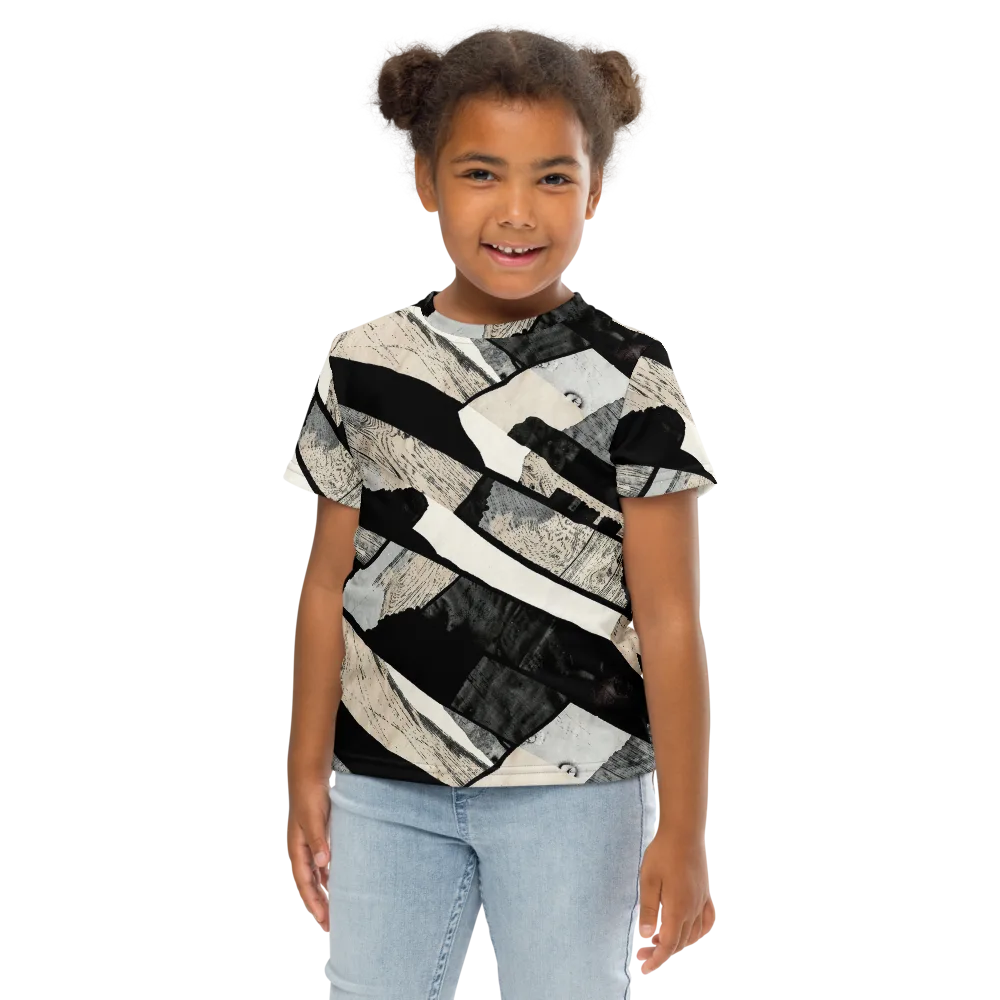 Blackwood Mosaic on Kids Crew Neck T-Shirt — Front