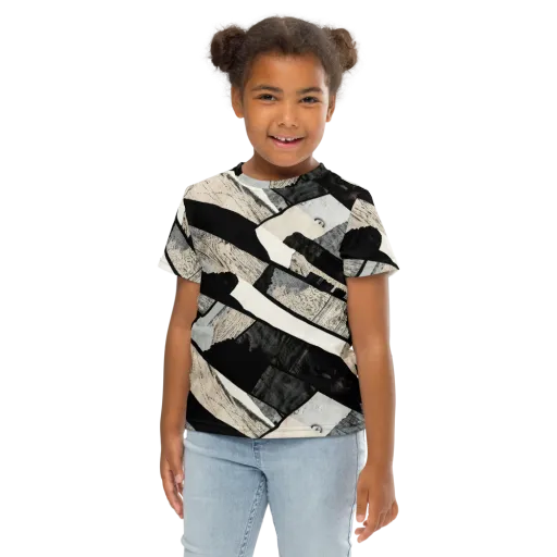 Blackwood Mosaic on a Kids Crew Neck T-Shirt