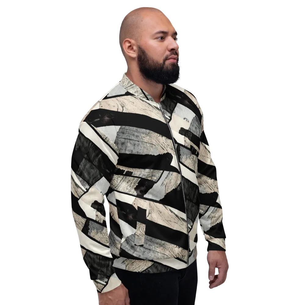 Blackwood Mosaic on Bomber Jacket — Right