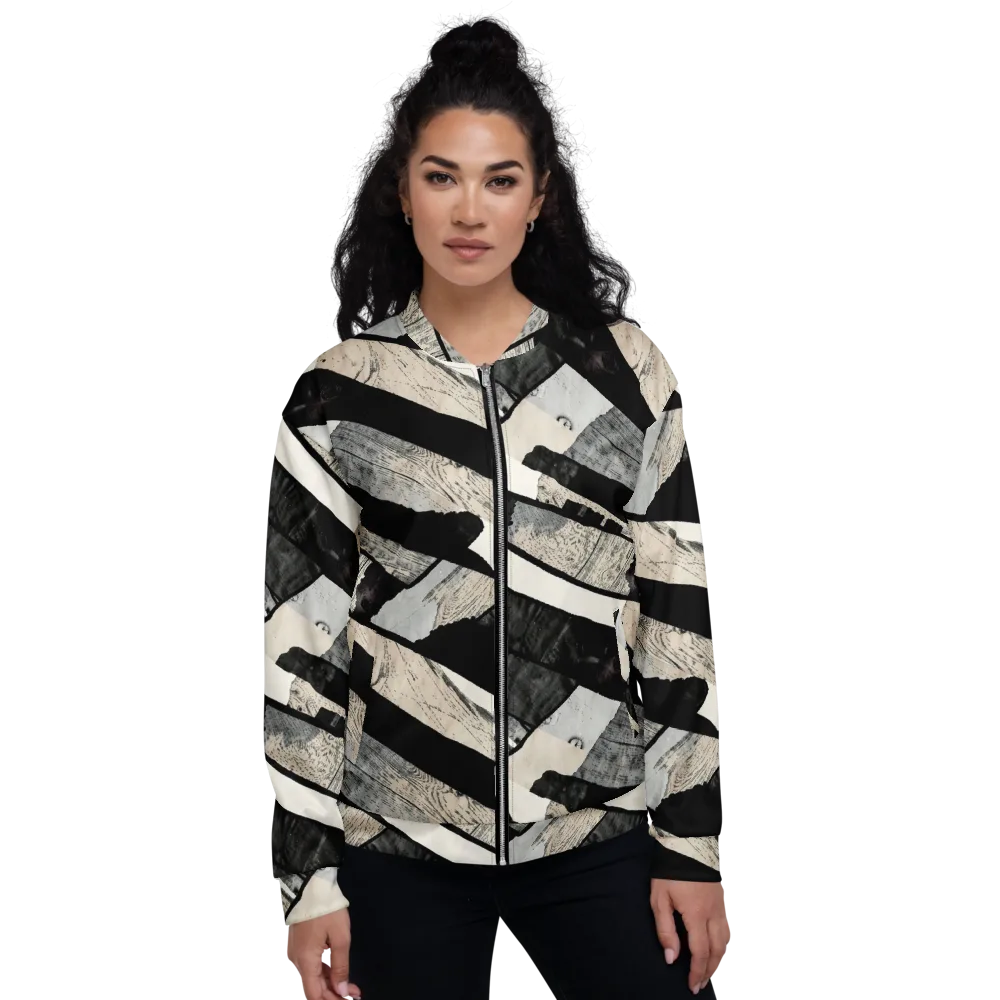 Blackwood Mosaic on Bomber Jacket — Front