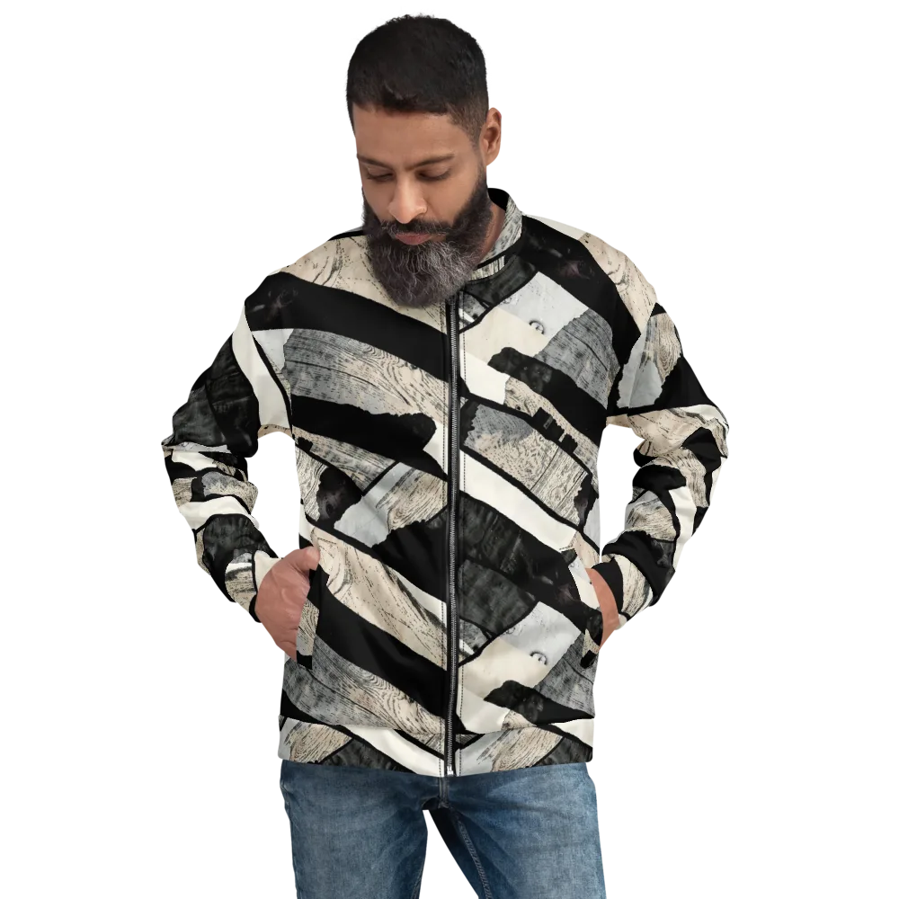 Blackwood Mosaic on Bomber Jacket — Front