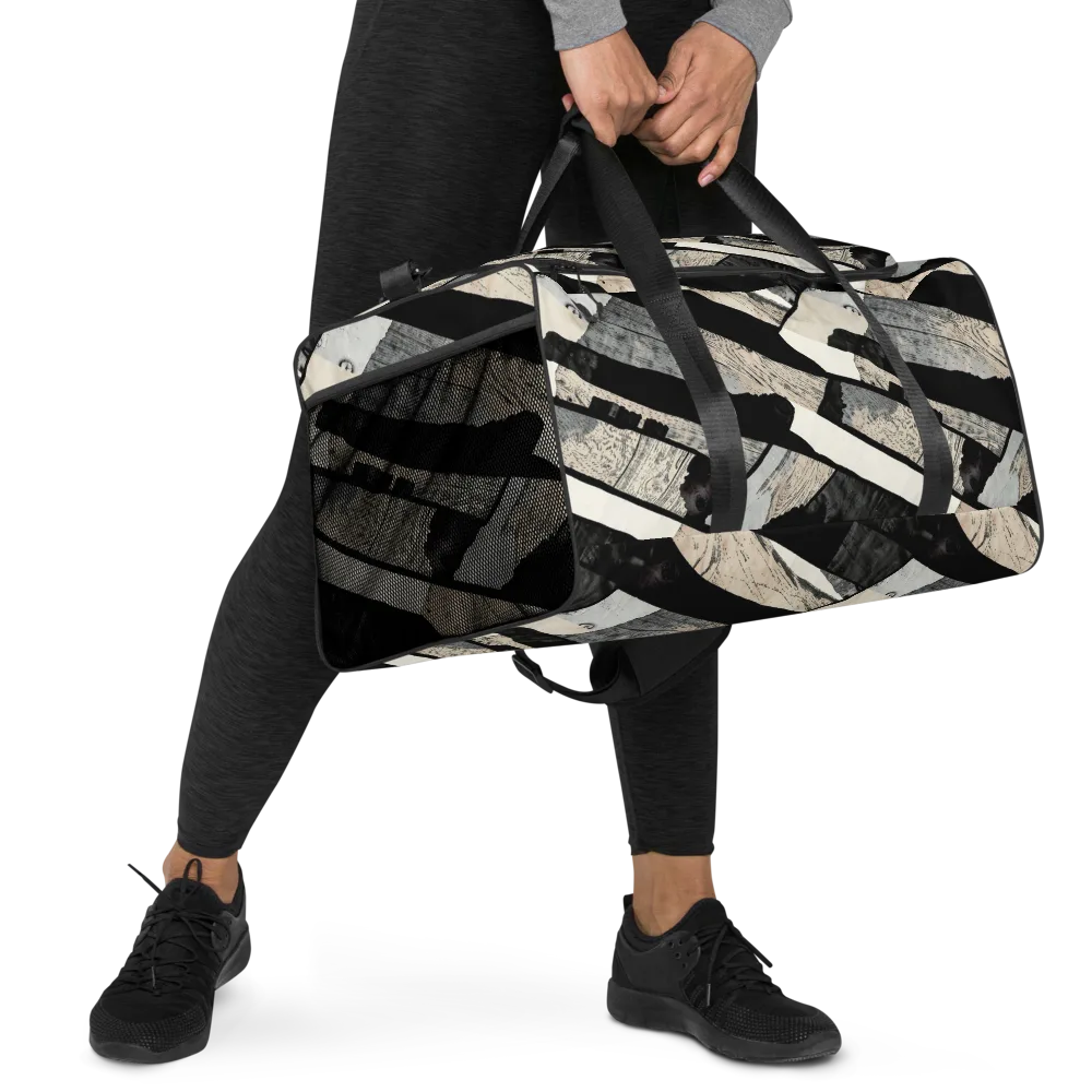 Blackwood Mosaic on Duffle Bag — Right Front