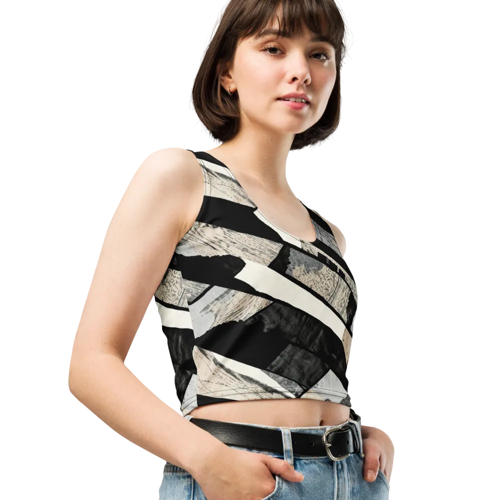 Blackwood Mosaic on Crop Top — Right Front