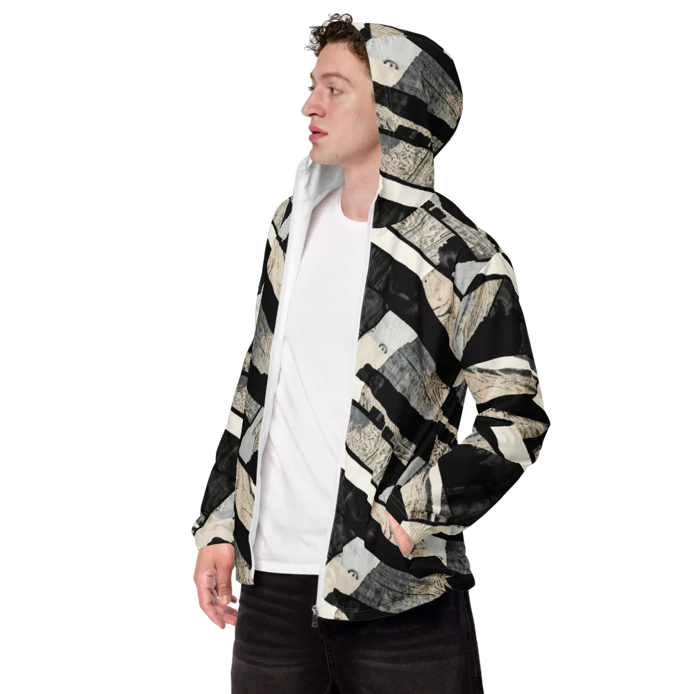 Blackwood Mosaic on Men's Windbreaker — Left Front