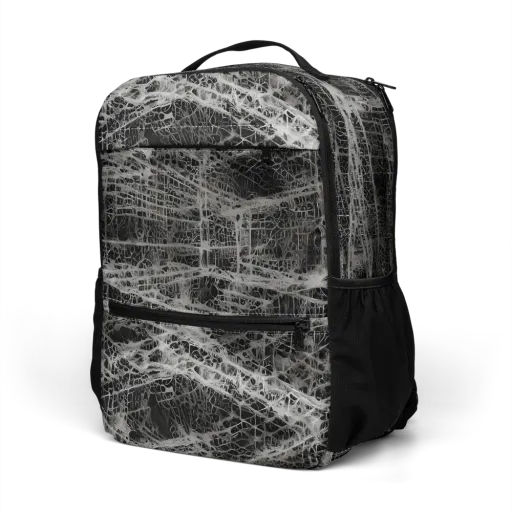 Monochrome Mesh on a Utility Backpack