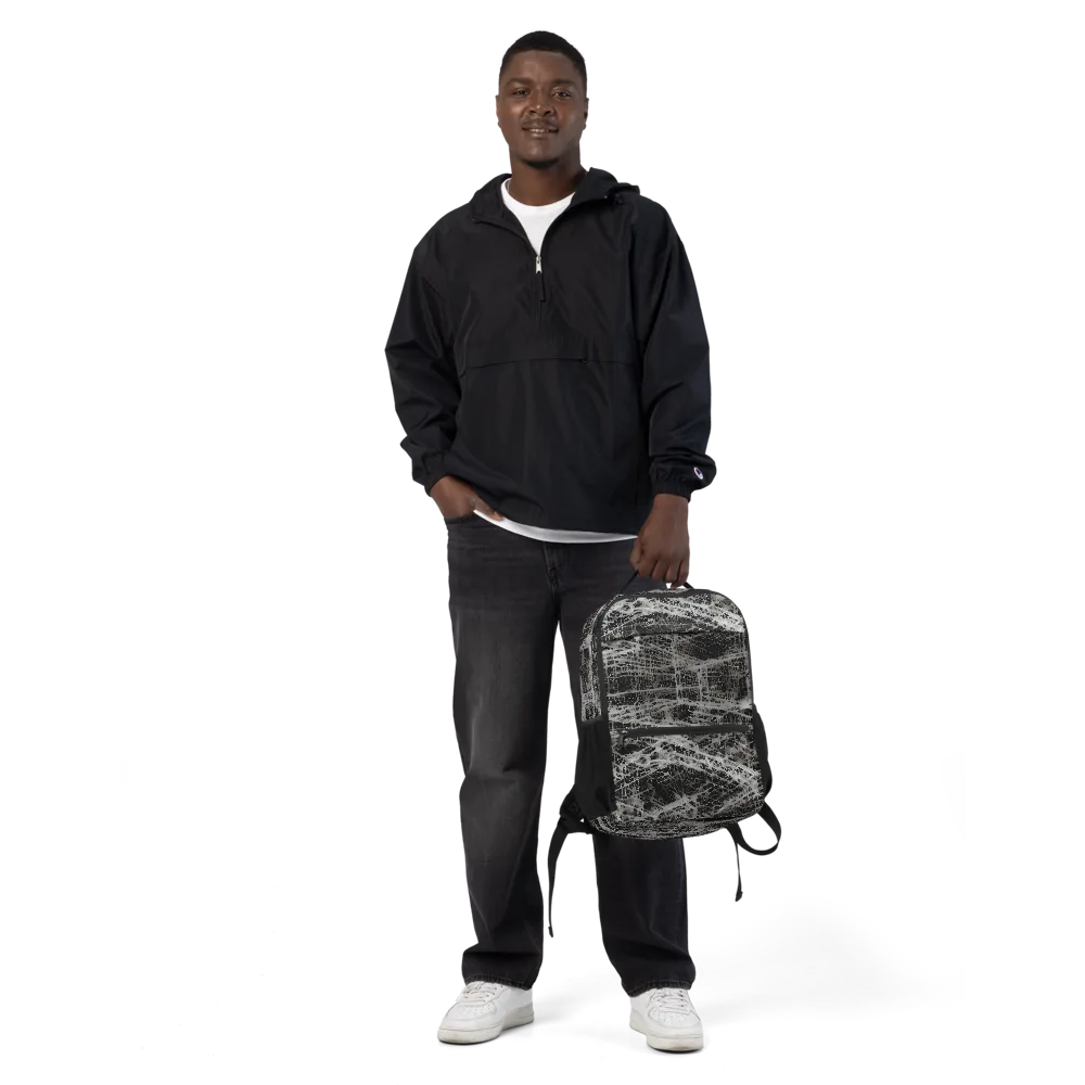 Monochrome Mesh on Utility Backpack — Front