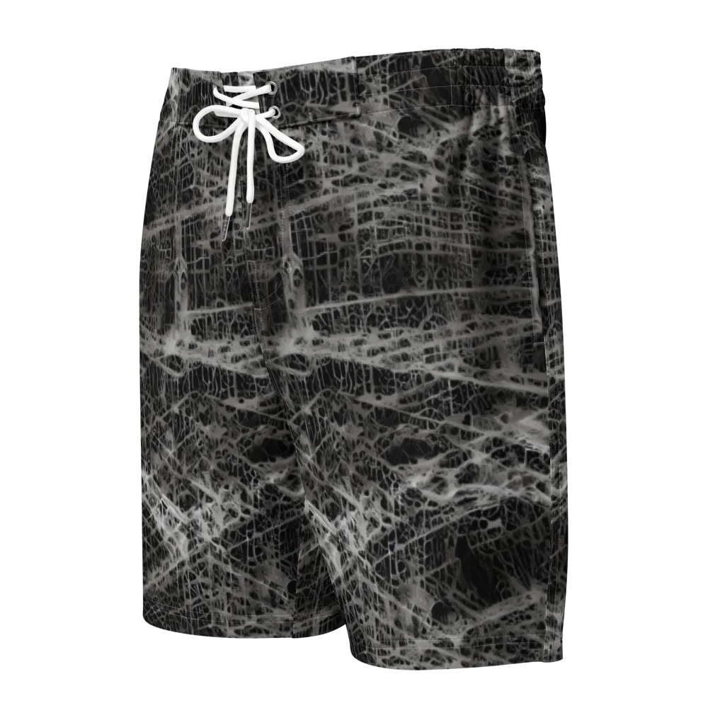 Monochrome Mesh on Men's Board Shorts — Front