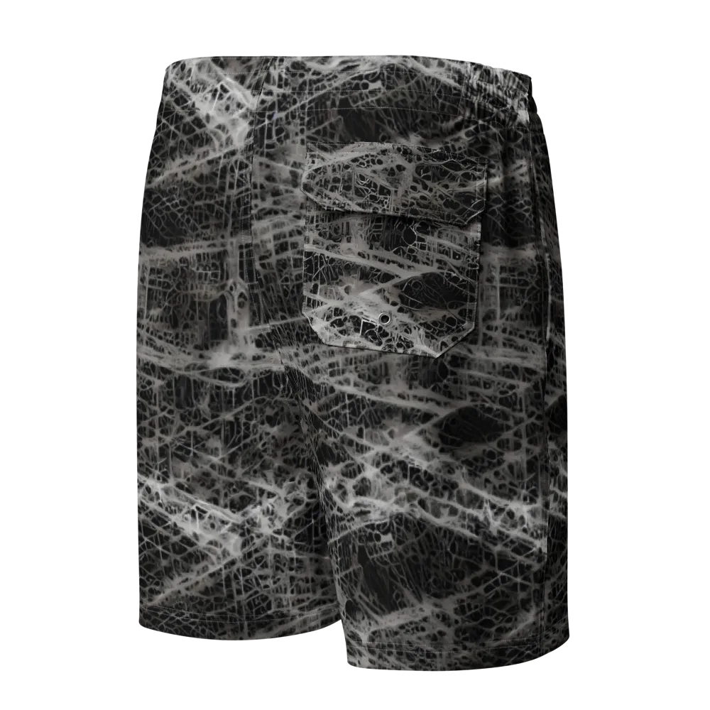Monochrome Mesh on Men's Board Shorts — Back