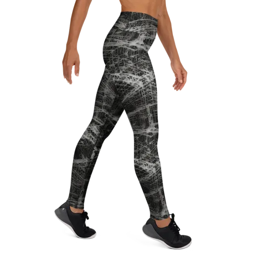 Monochrome Mesh on a Yoga Leggings