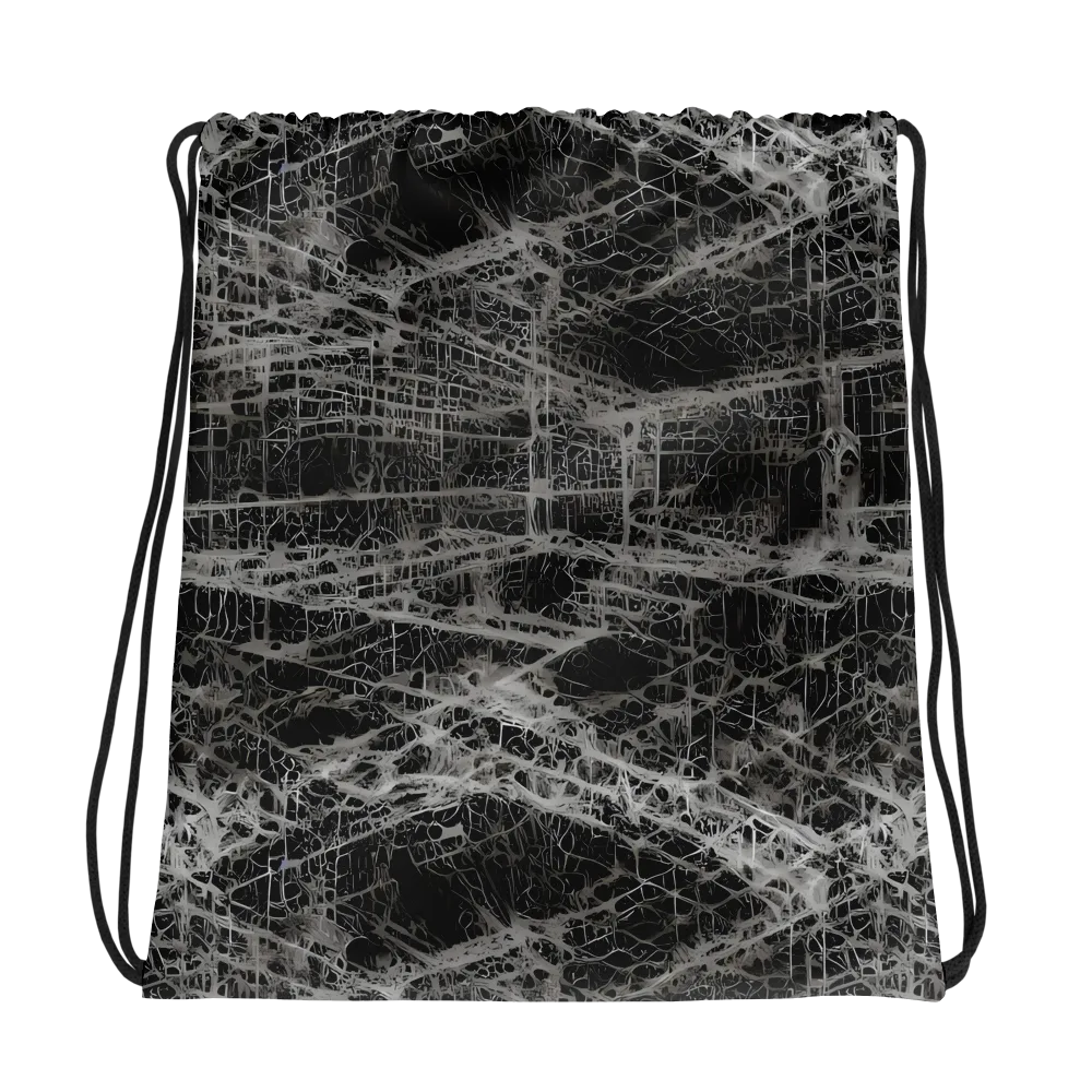Monochrome Mesh on Drawstring Bag — Photo