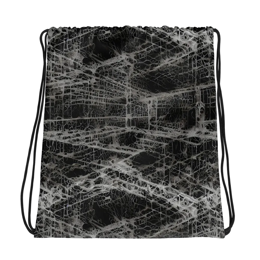 Monochrome Mesh on Drawstring Bag — Photo